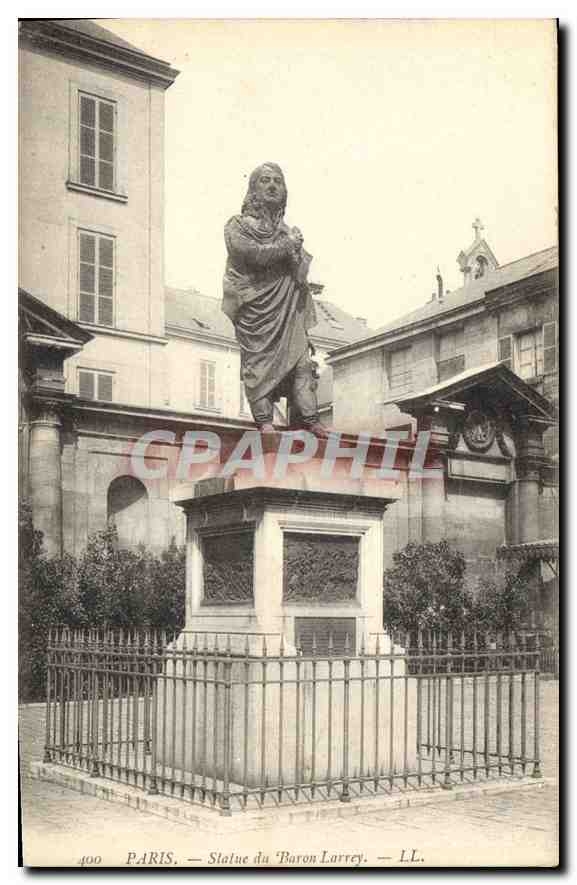 CPA Paris Statue de Baron Larrey