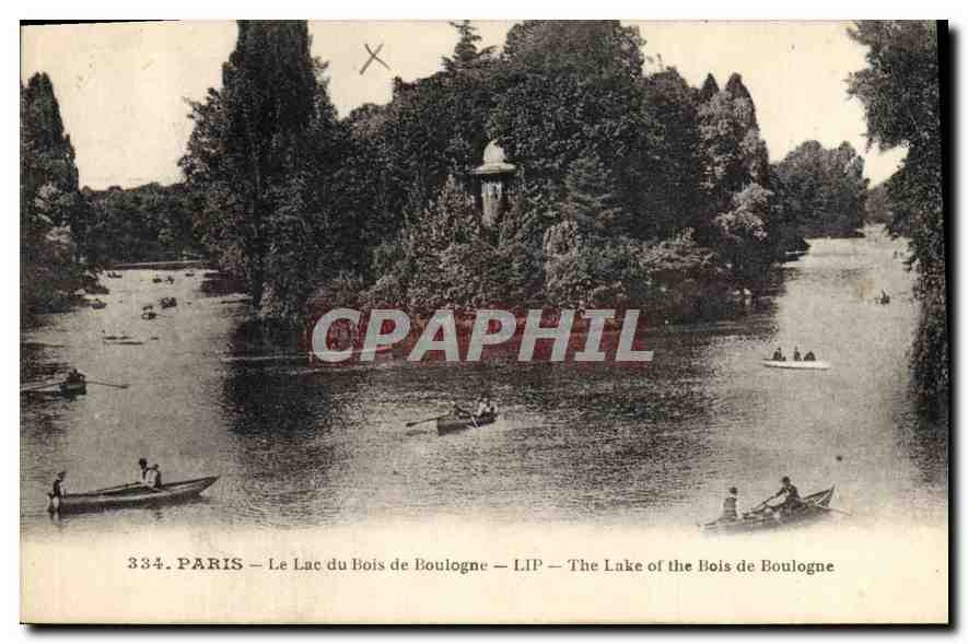 CPA Paris Le Lac du Bois de Boulogne