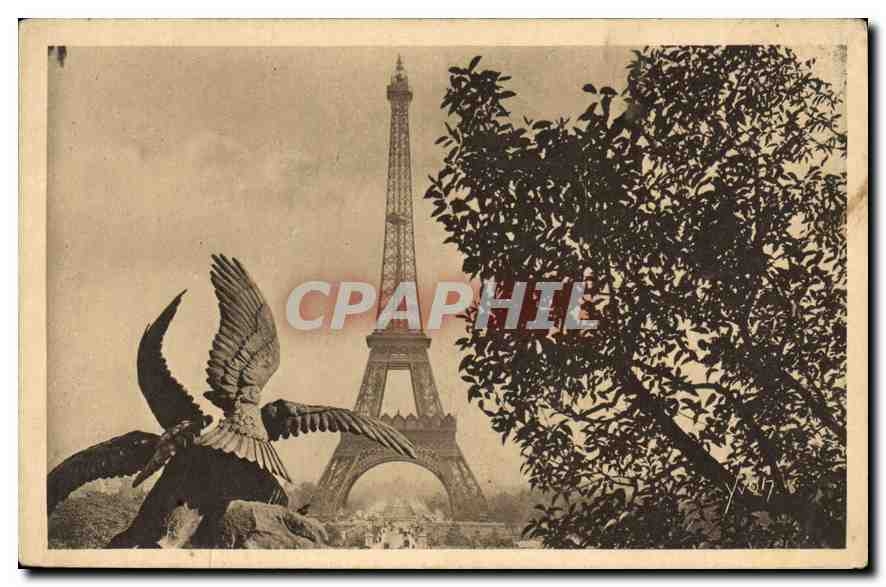 CPA Paris La Tour Eiffel Aigle