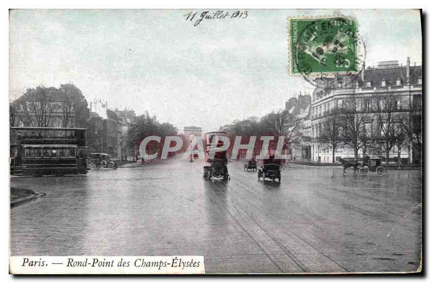 CPA Paris Rond Point des Champs Elysees