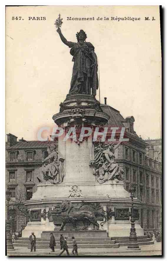 CPA Luxembourg Monument de la Republique Paris