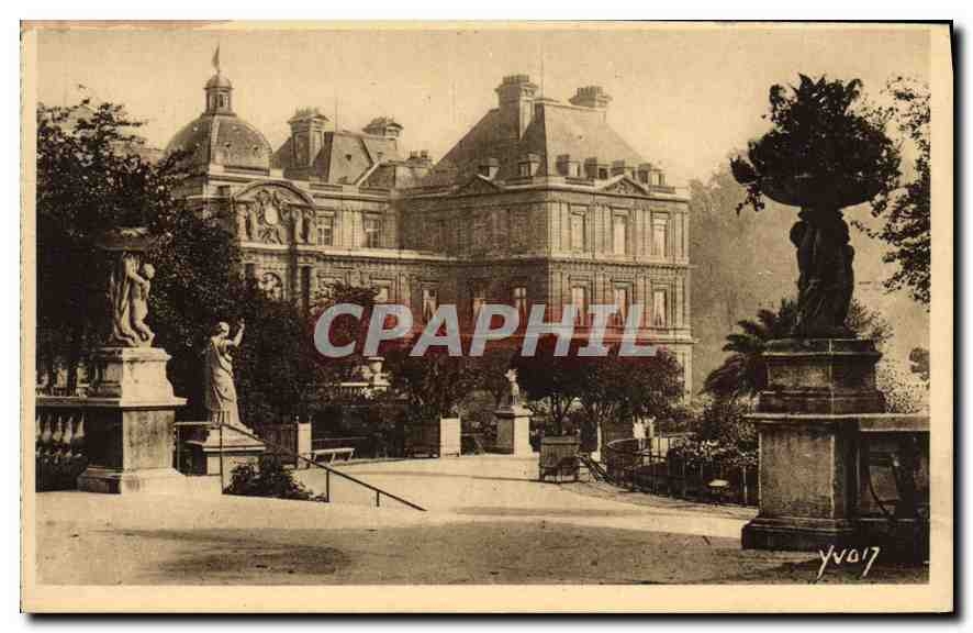 CPA Paris Le Palais et Jardin du Luxembourg