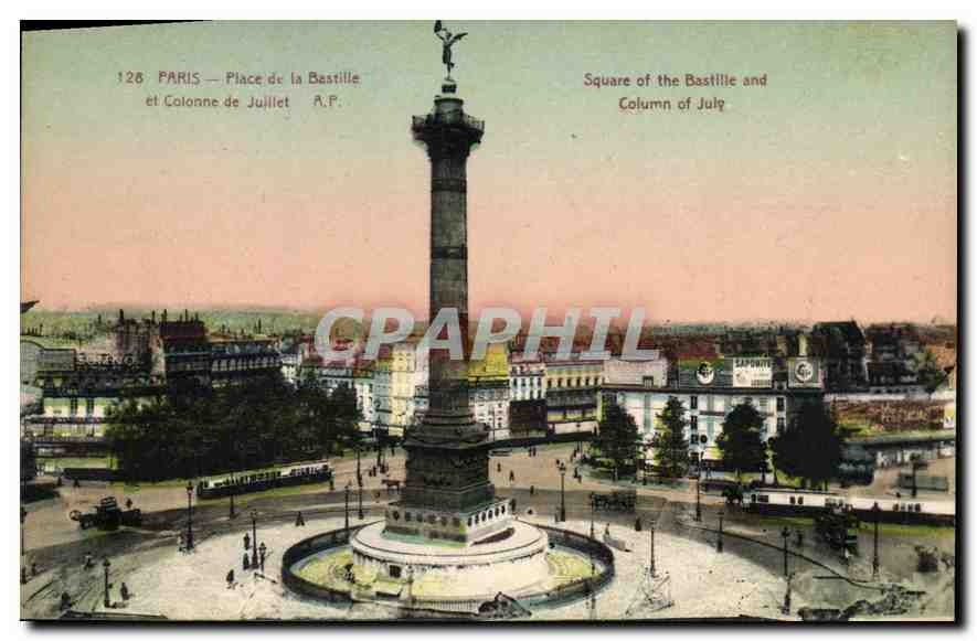 CPA Paris Place de la Basilique et Colonne de Juillet
