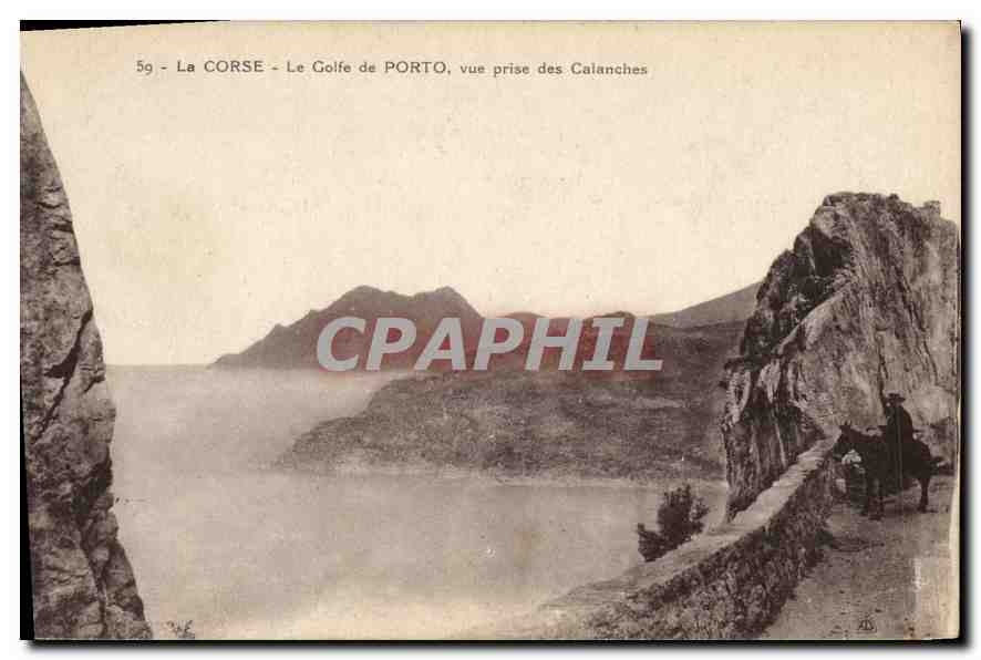 CPA La Corse Le Golfe de Porto vue prise des Calanches