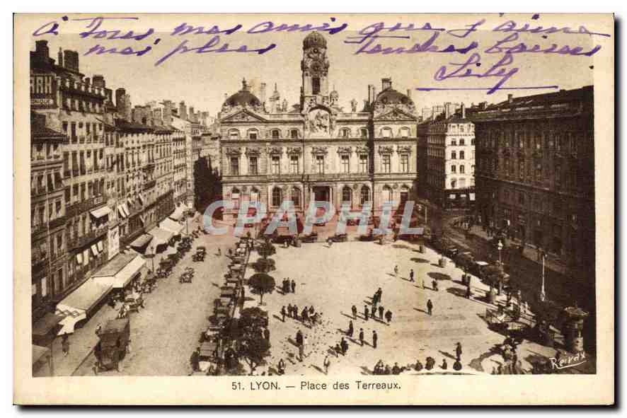 CPA Lyon Place des Terreaux