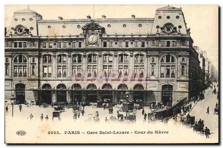 CPA Paris Gare Saint Lazare Cour du Havre