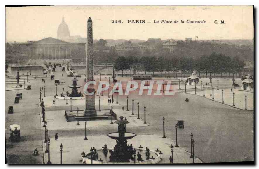 CPA Paris Place de la Concorde