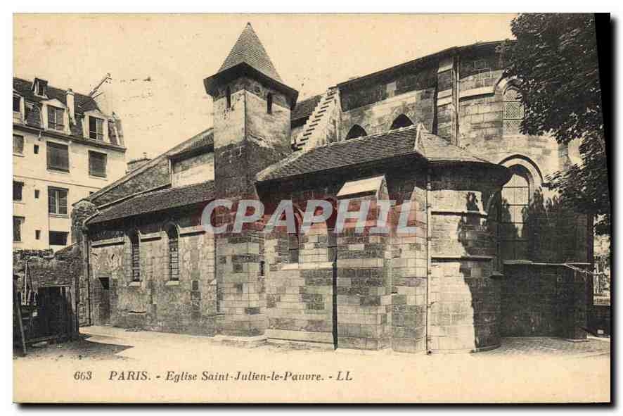 CPA Paris Eglise Saint Julien le Pauvre