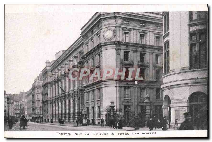 CPA Paris Rue du Louvre Hotel des Posstes