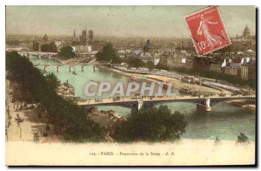 CPA Paris Panorama de la Seine