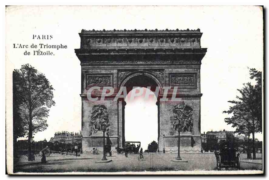 CPA Paris L'Arc de Triomphe de l'Etoile