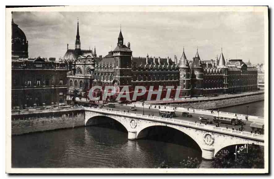 CPA Paris en flanant Le Palais de Justice et le Pont au Change