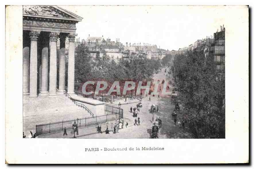 CPA  Paris Boulevard de la Madeleine