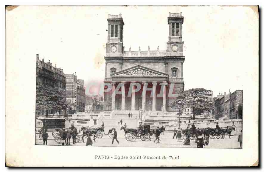 CPA Paris Eglise Saint Vincent de Paul
