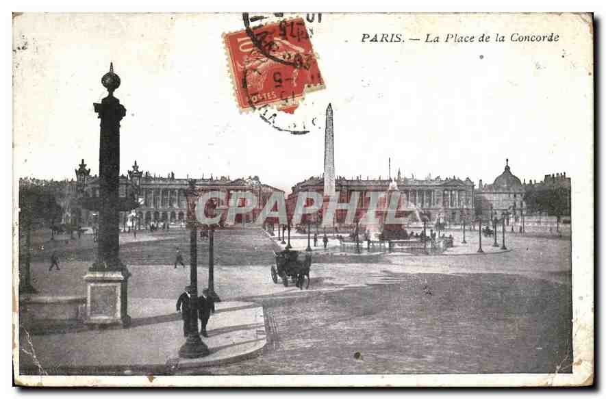 CPA Paris La Place de la Concorde