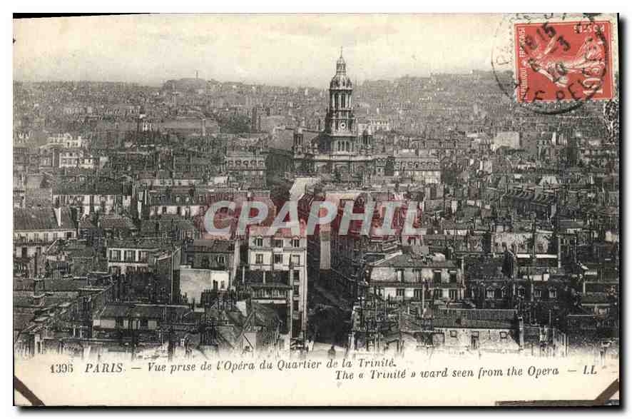 CPA Paris Vue prise de l'Opera du Quartier de la Trinite
