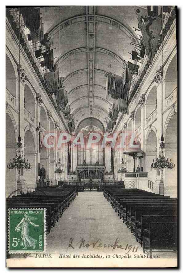 CPA Paris 2 novembre 1911 Hotel des Invalides La Chapelle Saint Louis