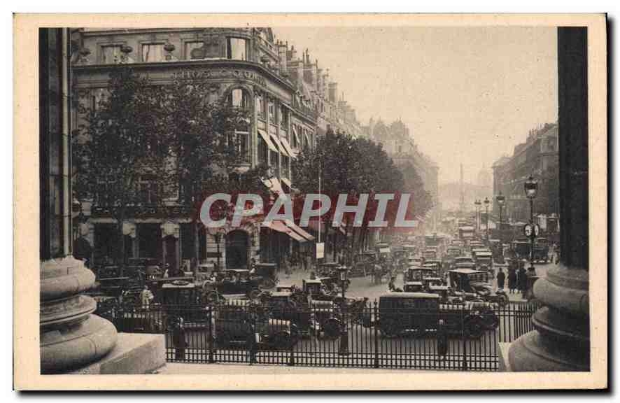 CPA Paris La Rue Royale Prise du Peristyle de la Madeleine