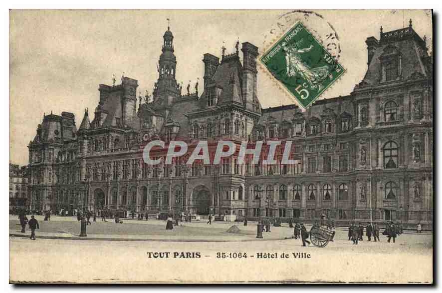 CPA Tout Paris Hotel de Ville