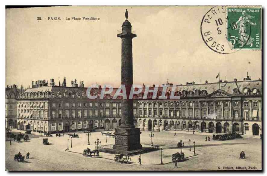 CPA Paris La Place Vendome