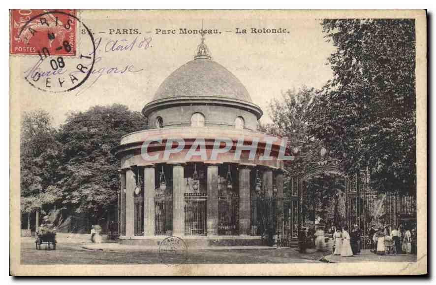 CPA Paris Parc Monceau La Rotonde
