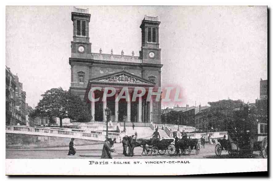 CPA Paris Eglise St Vincent de Paul