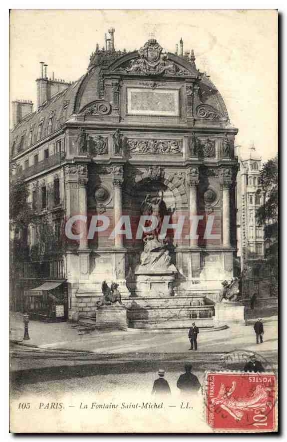 CPA Paris La Fontaine Saint Michel