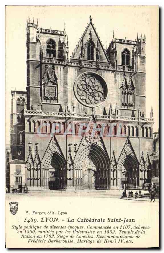 CPA  Lyon La Cathedrale Saint Jean