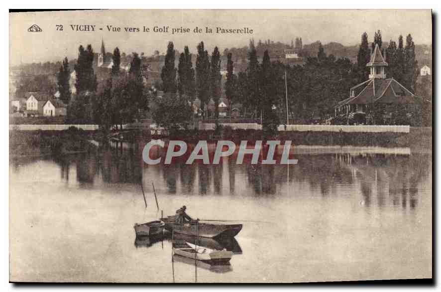 CPA Vichy Vue vers le Golf de la Passerelle