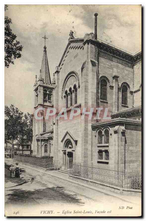 CPA Vichy Eglise Saint Louis Facade est