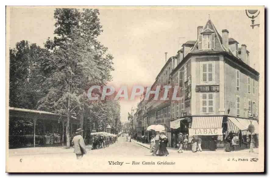 CPA Vichy Rue Cunin Gridaine