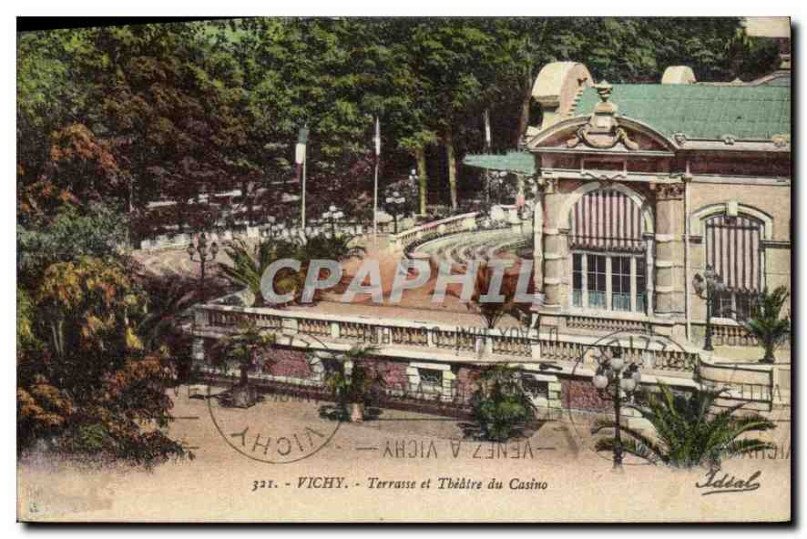 CPA Vichy Terresse et Theatre du Casino