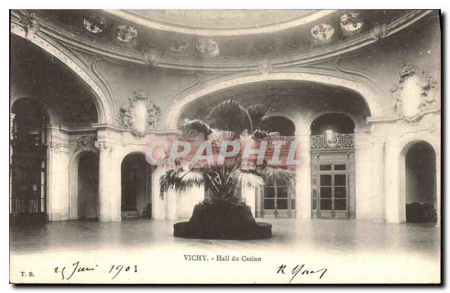 CPA Vichy Hall du Casino 29 Juin 1903