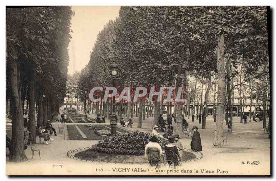 CPA Vichy (Allier) Vue Prise dans le vieux Parc