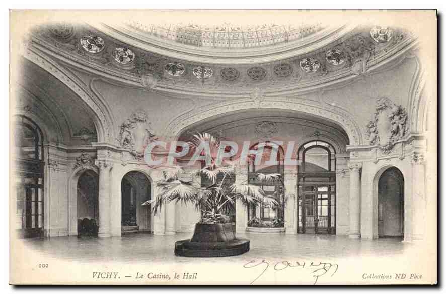 CPA Vichy Le Casino le Hall