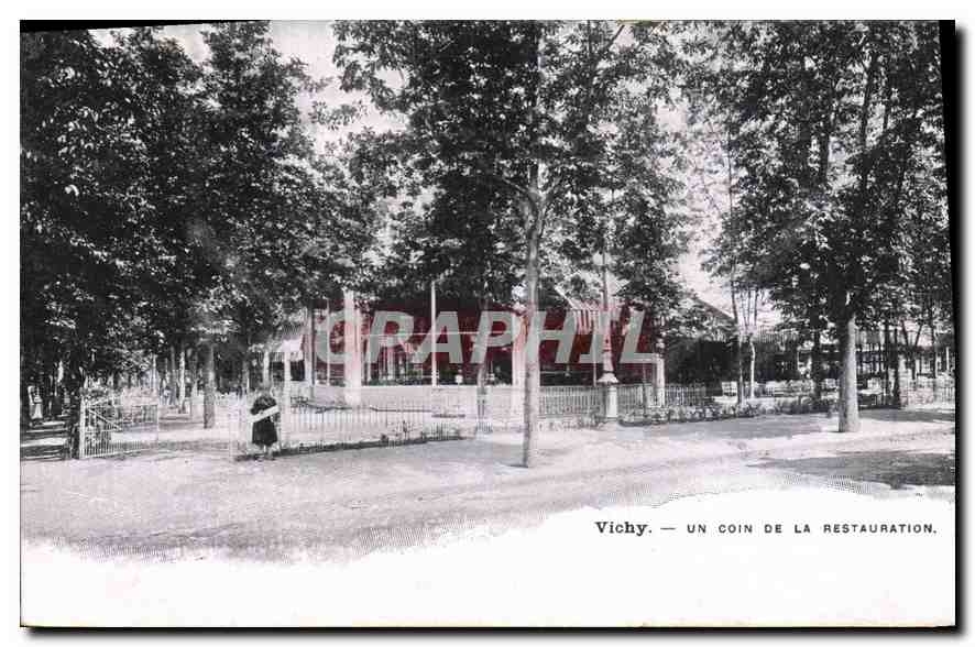 CPA Vichy Un Coin de la Restauration