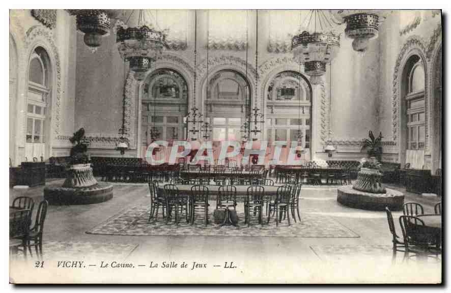 CPA Vichy Le Casino la Salle de Jeux