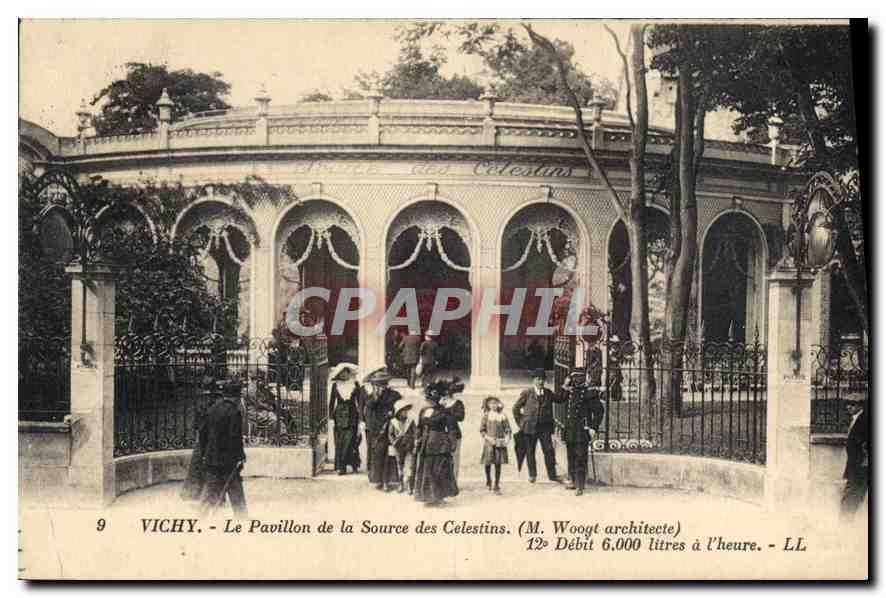 CPA Vichy Le Pavillon de la Source des Celestins (M Woogt architecte) 12 debit 6000 litres a l'heure