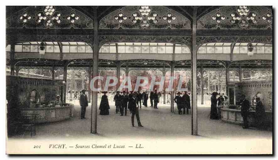 CPA Vichy Sources Chomel et Lucas