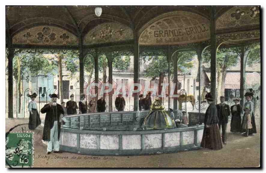 CPA Vichy Source de la Grande Grille