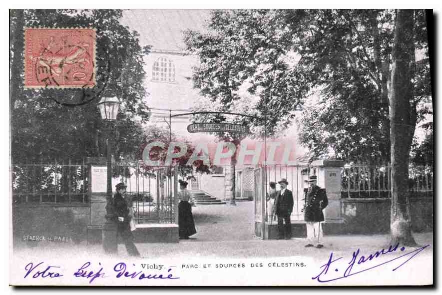 CPA  Vichy Parc et Sources des Celestins
