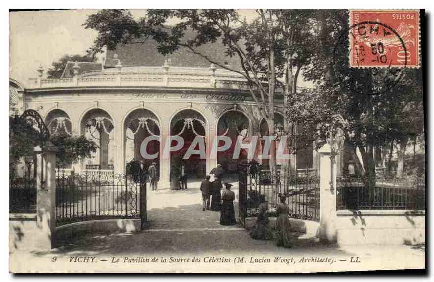CPA Vichy Le Pavillon de la Source des Celestins (M Liciens Woogt Architecte)