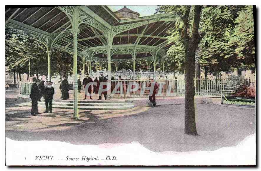 CPA Vichy Source Hopital