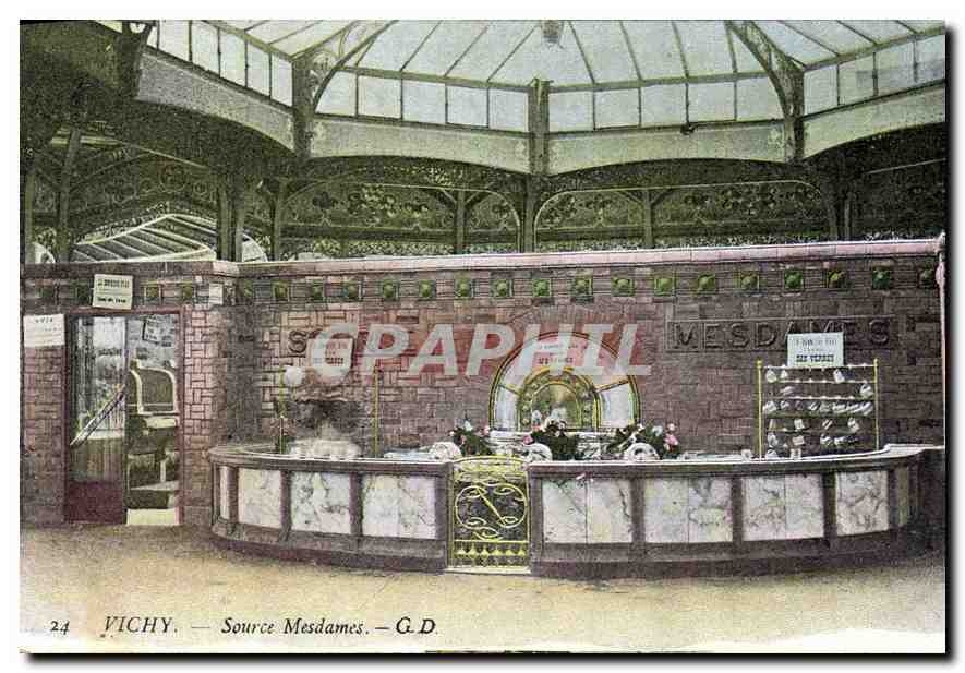 CPA Vichy Source Mesdames
