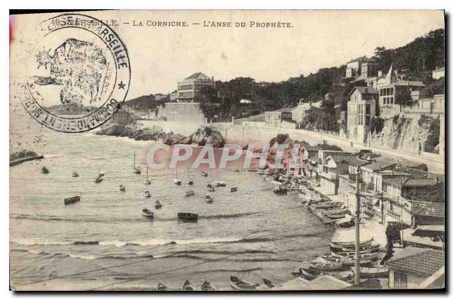 CPA Marseille La Corniche L'Anse du Prophete
