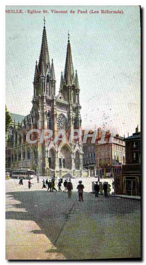 CPA Marseille Eglise St Vincent de Paul (Les Reformes)