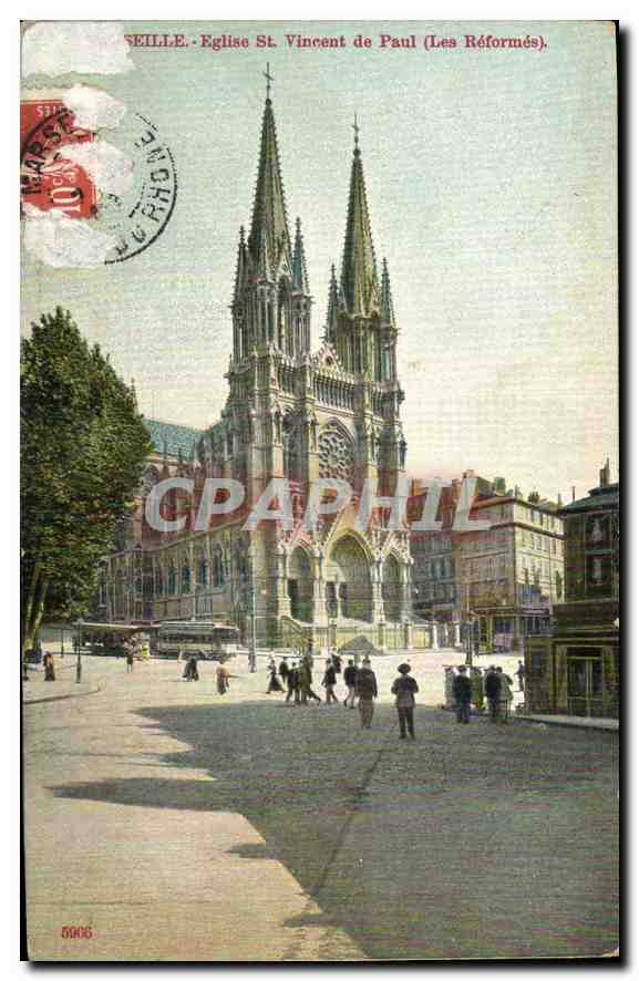 CPA Marseille Eglise St Vincent de Paul (Les Reformes)