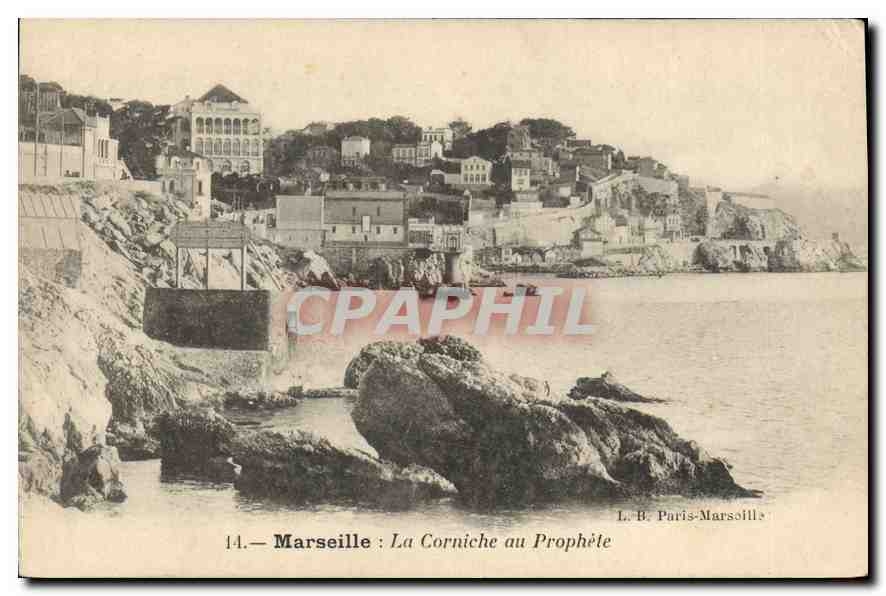 CPA Marseille La Corniche au Prophete