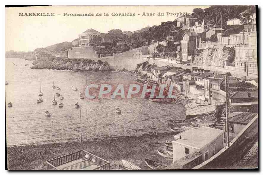 CPA Marseille Promenade de la Corniche Anse du Prophete
