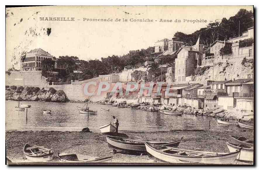 CPA Marseille Promenade de la Corniche Anse du Prophete